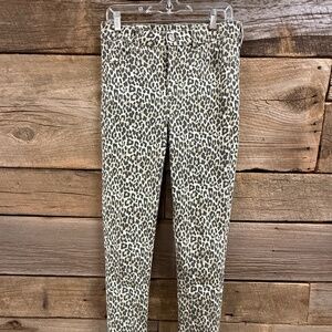 American Eagle cheetah print jeans, 10 L, like new